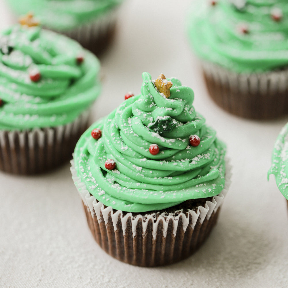 Christmas Tree Cupcakes