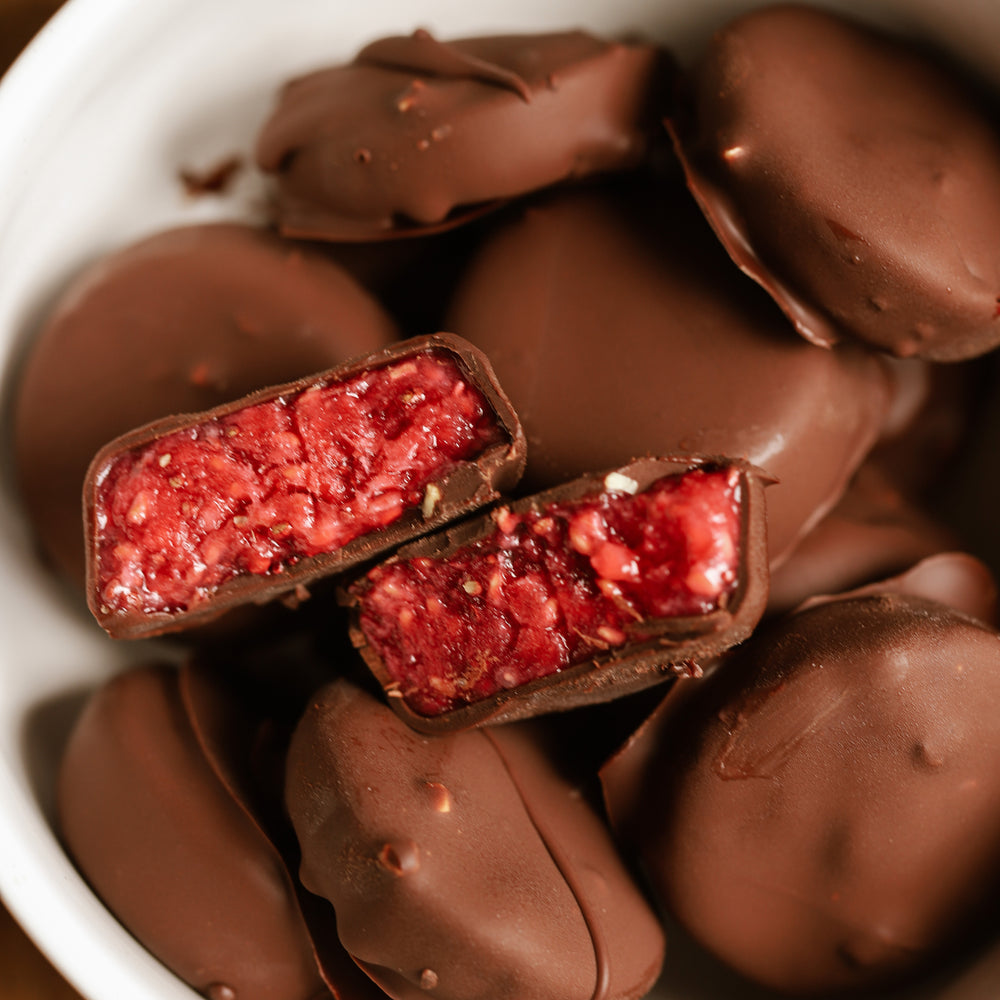 Chocolate Raspberry Chia Bites