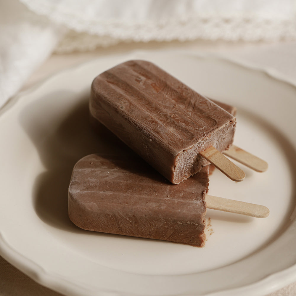 Chocolate and coconut popsicles