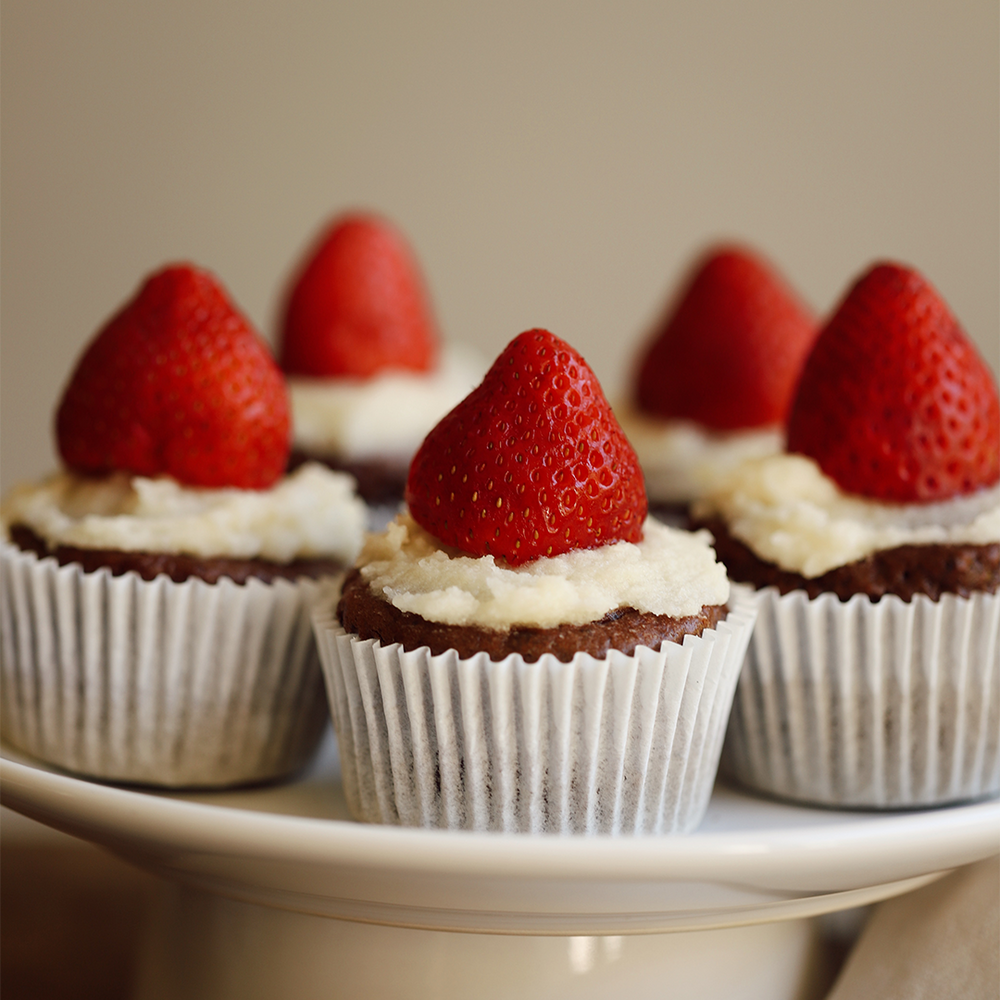 Santa Brownie Cups