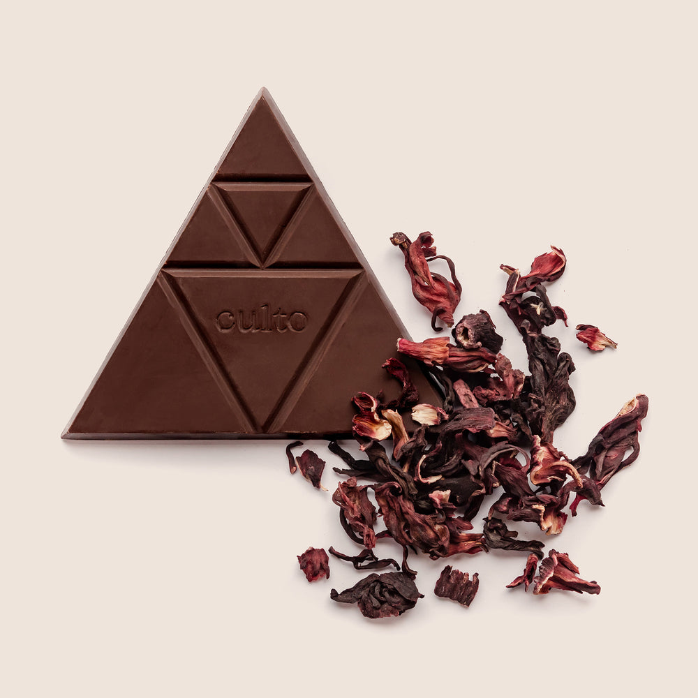 80% Cacao with Hibiscus Salt | Premium Dark Chocolate