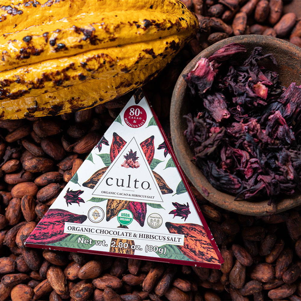 
                  
                    80% Cacao with Hibiscus Salt | Premium Dark Chocolate
                  
                