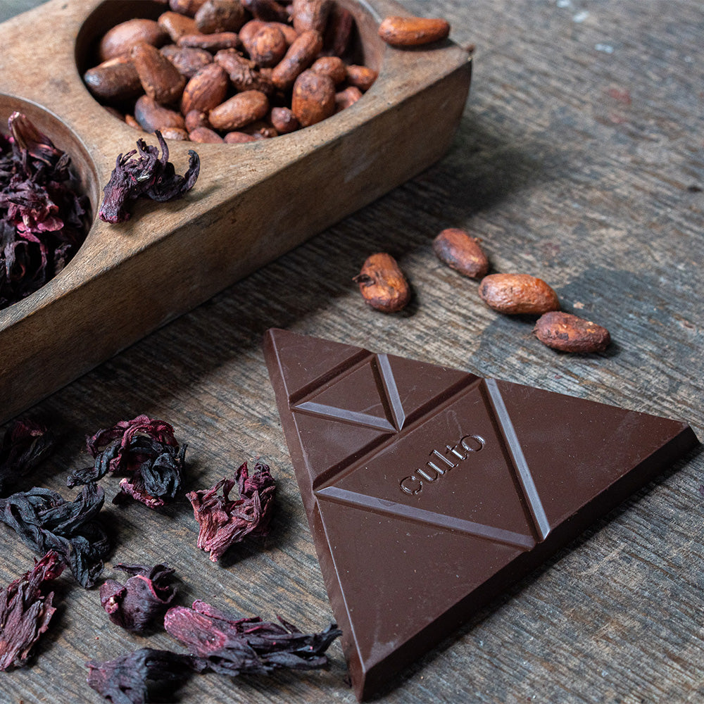 
                  
                    80% Cacao with Hibiscus Salt | Premium Dark Chocolate
                  
                